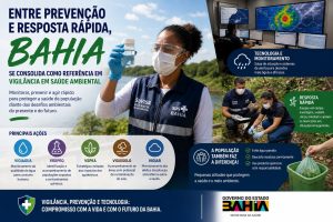 Entre prevenção e resposta rápida, Bahia se consolida como referência em Vigilância em Saúde Ambiental
