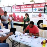 Unidade móvel da Hemoba participa de ação solidária promovida pelo cantor Buja Ferreira